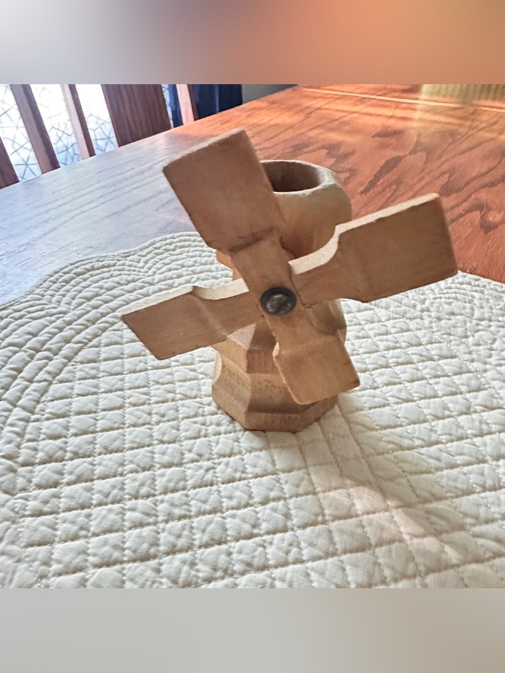 Vintage wooden windmill Colorado Souvenir